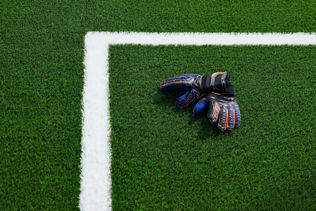 Gloves on Pitch